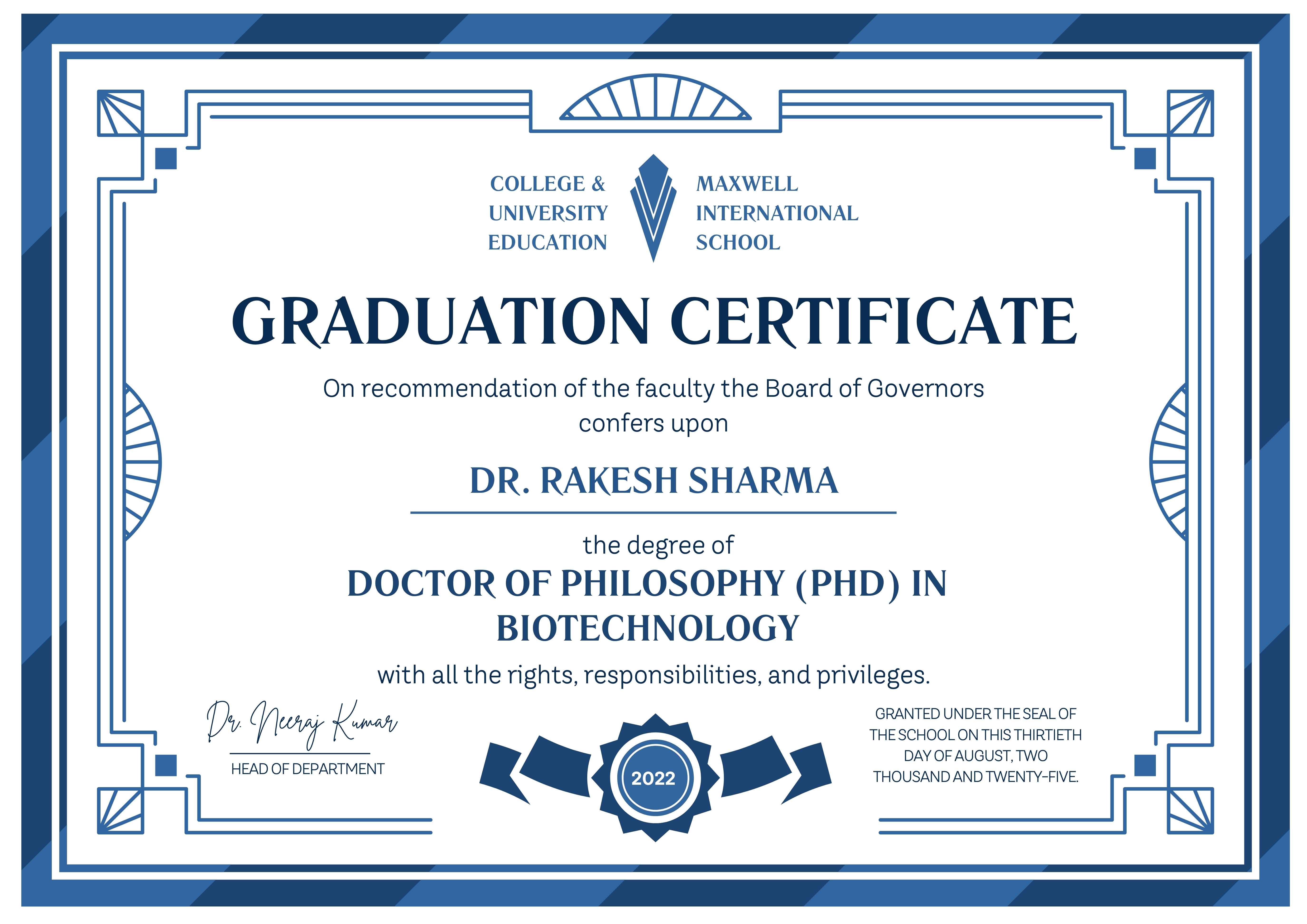 Certificate 1